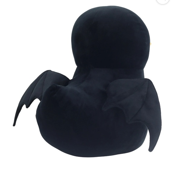 Halloween Jumbo Black Bat Rubber Duck Plush, 23 in, by Way To Celebrate - Picture 5 of 5